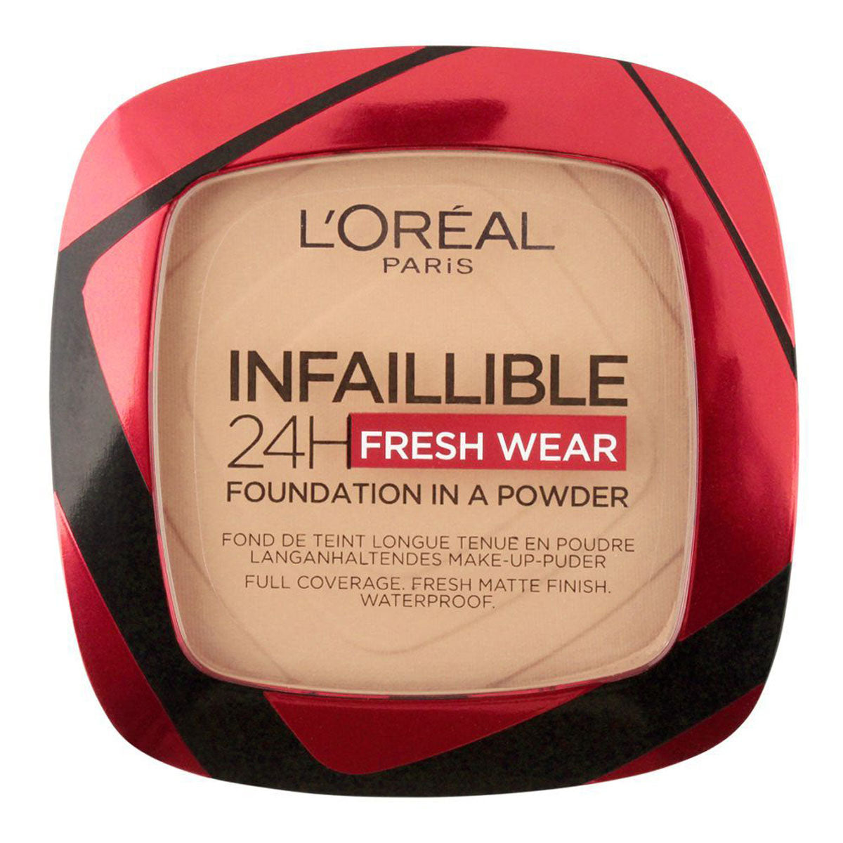 REAL INFAILLIBLE 32H FRESH WEAR FOUNDATION IN A POWDER 140 BEIGE DORE GOLDEN BEIGE 9G