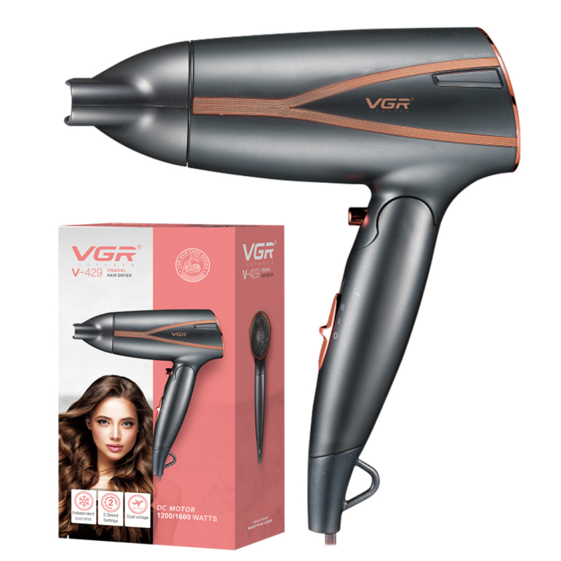 VGR V-429 FOLDABLE HAIR DRYER 1200-1600WATTS