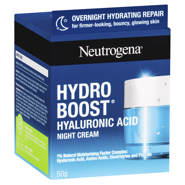 NEUTROGENA HYDRO BOOST HYALURONIC ACID NIGHT CREAM 50G