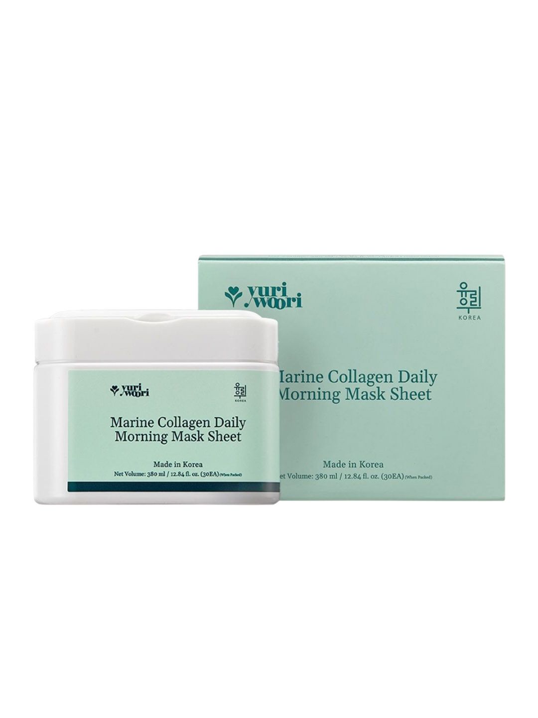 YURI WORRI MARINE COLLAGEN DAILY MORNING MASK SHEET 380ml