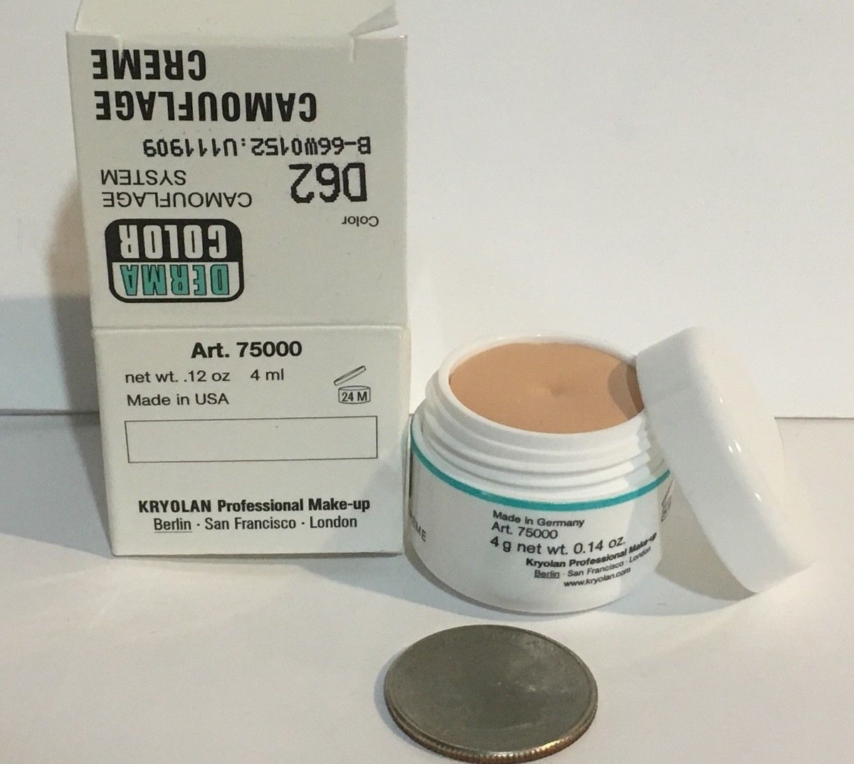KRYOLAN DERMACOLOR CAMOUFLAGE CREME D62 4G