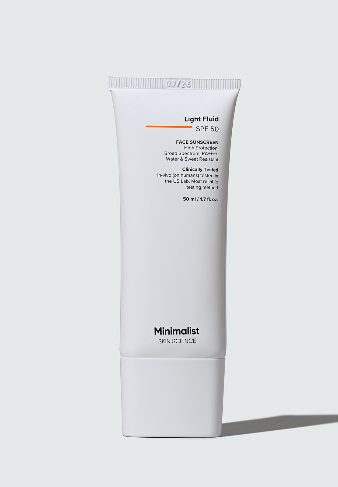 MINIMALIST LIGHT FLUID SPF50 FACE SUNSCREEN 50ML