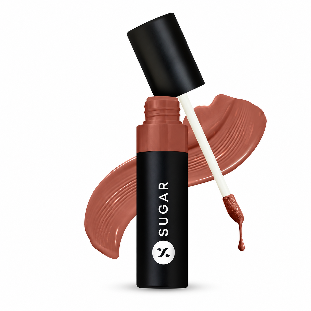 SUGAR Cosmetics Partner In Shine Transferproof Lip Gloss, 15 Burnt Brunello