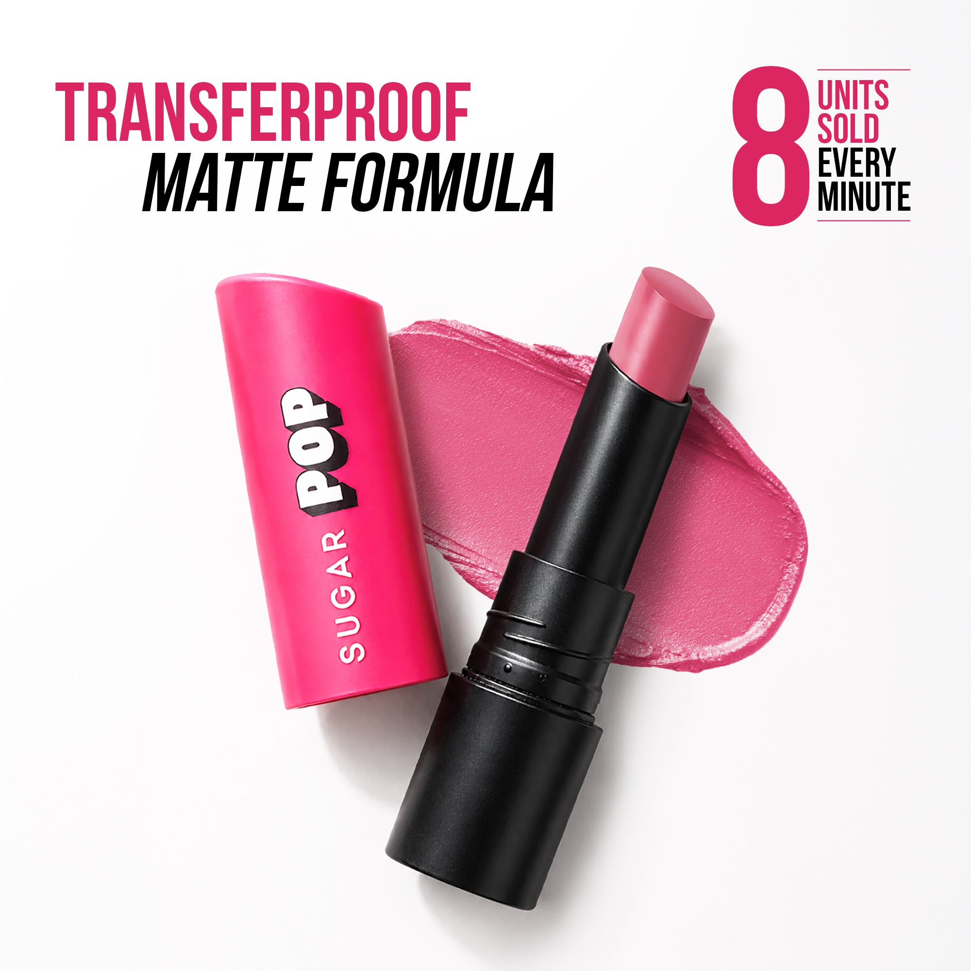 SUGAR POP Ultrastay Transferproof Lipstick-4, 15 Natural Nude